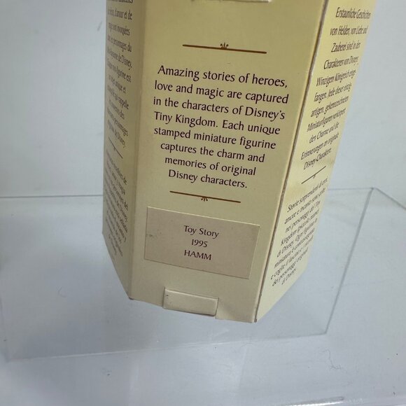 Disney Tiny Kingdom Toy Story 1995 Hamm Miniature Figurine In Original Box - Picture 3 of 6